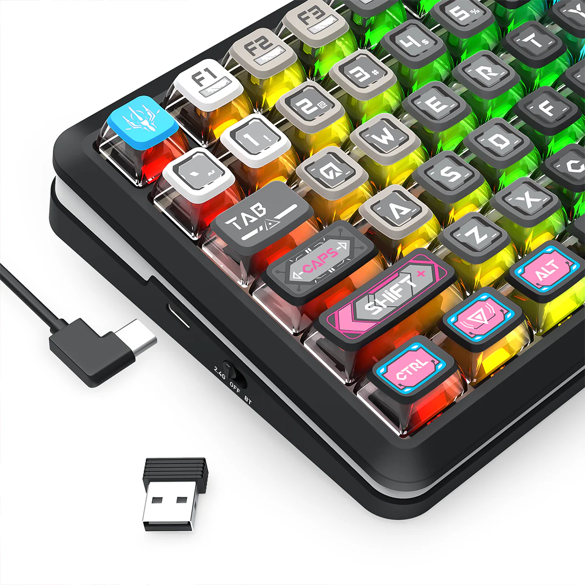 Redragon K708RGB-PRO FLEKACT LCD screen GASKET Gaming Keyboard BK Redragon K708RGB-PRO FLEKACT LCD screen GASKET Gaming Keyboard BK